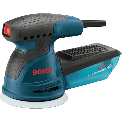 Single-Speed Palm Random Orbit Sander/Polisher, 5" Sand Paper, 2.5 A, 120 V Absolute Business Supply