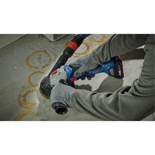 Rectifieuse angulaire sans balais avec interrupteur coulissant, Roue de 4-1/2", 18 V Absolute Business Supply