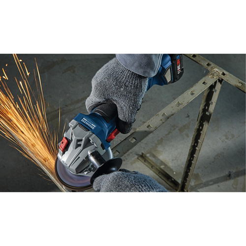 Rectifieuse angulaire sans balais avec interrupteur coulissant, Roue de 4-1/2", 18 V Absolute Business Supply
