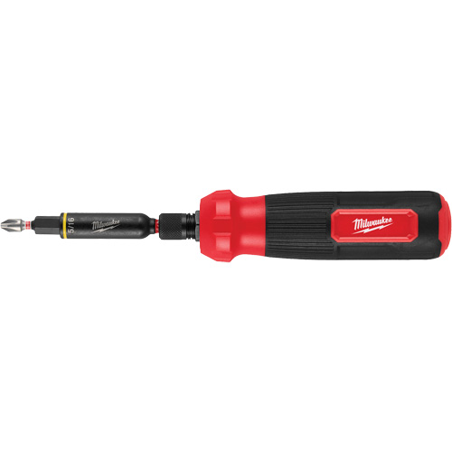 8-IN-1 Multi-Bit & Nut Driver with SHOCKWAVE Impact Duty Bits & Nut Drivers, 8-1/3" L, Cushion Grip Handle Absolute Business Supply