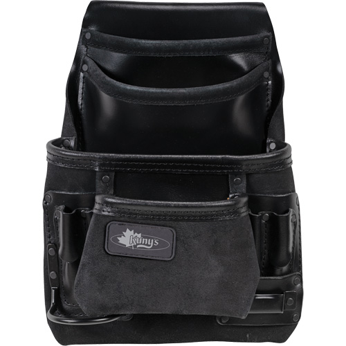 Sac robuste Phantom pour clous et outils, Cuir, 10 pochettes, Noir Absolute Business Supply