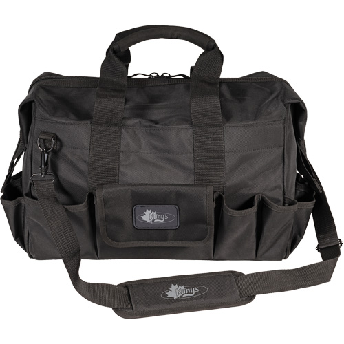 Sac &agrave; outils Phantom 18" pour entrepreneur, Polyester balistique, 25 pochettes, Noir Absolute Business Supply