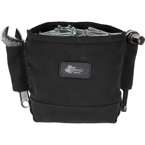 Phantom Collection Nut & Bolt Bag with 2 Sleeves, Canvas, 3 Pockets, Black Absolute Business Supply