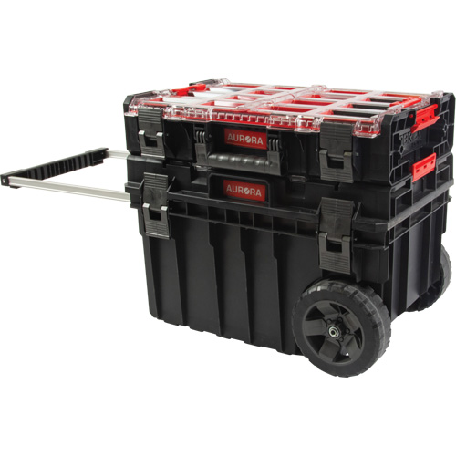 2-Piece Arx&reg; Rolling Tool Chest Set, 23-4/5" x 16" x 20-3/5", Black Absolute Business Supply