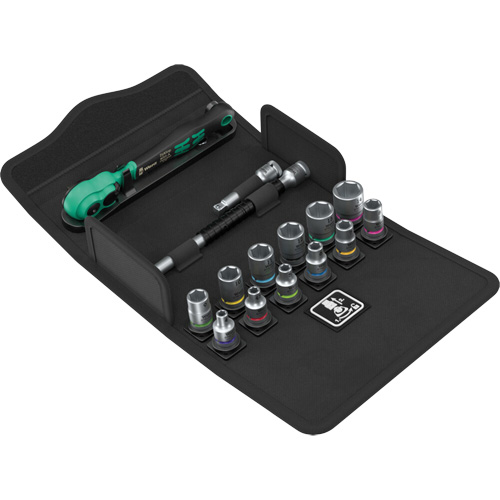 Jeu de cl&eacute; &agrave; cliquet SA 13 Zyklop Comfort avec levier dinversion, 15 Mcx, Prise de 1/4" Absolute Business Supply