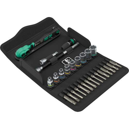 SA 14 Zyklop Comfort Ratchet Set with Reversing Lever, 28 Pcs, 1/4" Drive Size Absolute Business Supply