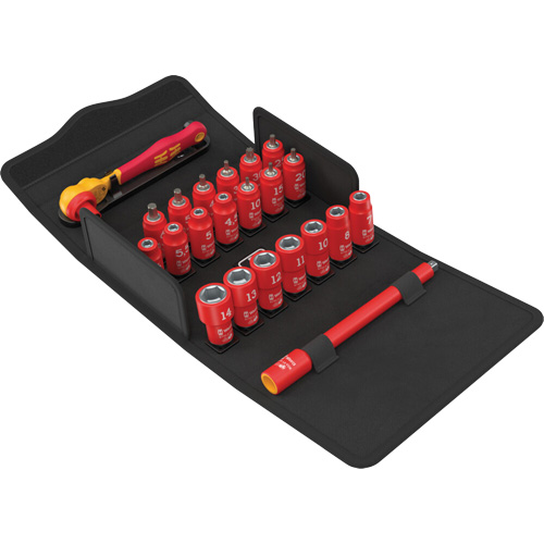 Jeu de cl&eacute; &agrave; cliquet SA VDE 1 Zyklop isolant avec levier dinversion Absolute Business Supply