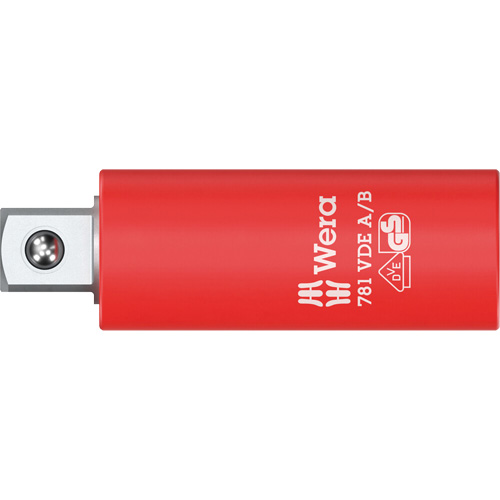 Adaptateur isol&eacute; VDE A/B, Prise 1/4", Douille 3/8", 2,78" lo, Sph&eacute;rique Absolute Business Supply