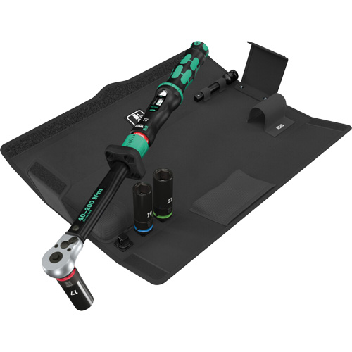 Ensemble cl&eacute; dynamom&eacute;trique Click-Torque Lock C 3 jeu 1 pour changement de roue, 6 Mcx, Prise de 1/2", Profond Absolute Business Supply