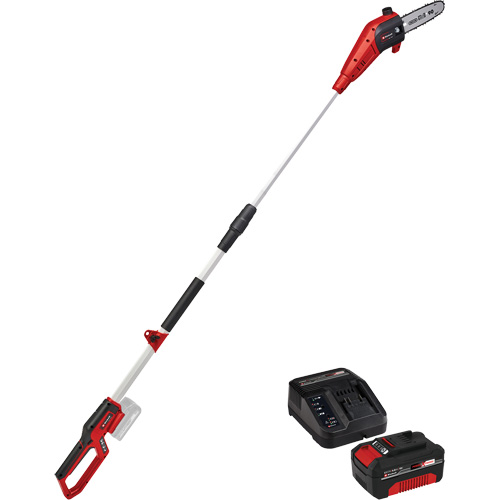 Scie &agrave; chaîne &agrave; perche sans fil avec batterie 4 Ah et ensemble de d&eacute;part de chargeur Absolute Business Supply