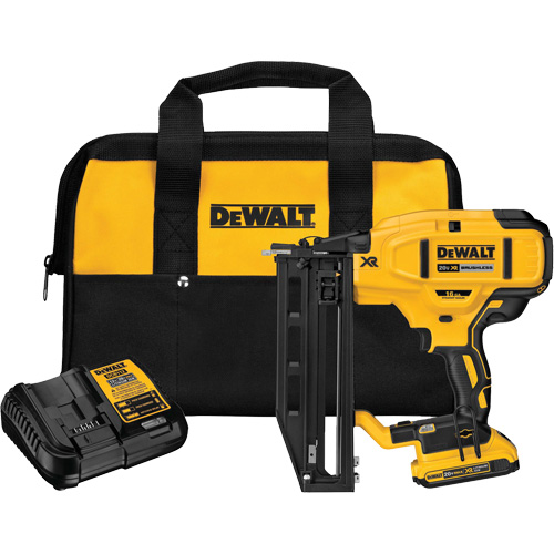 XR&reg; 16 GA Cordless Straight Finish Nailer Kit, 20 V, Lithium-Ion Absolute Business Supply