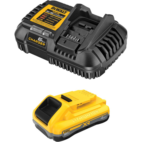 XR POWERPACK Battery & Charger Kit, Lithium-Ion, 20 V, 4 Ah Absolute Business Supply