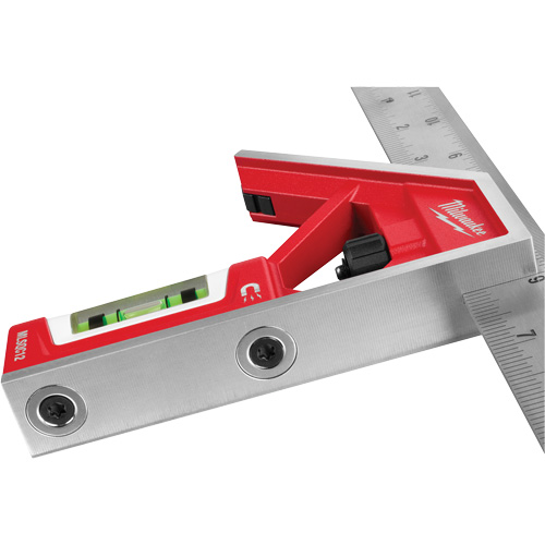 &eacute;querre magn&eacute;tique combin&eacute;, 12" lo, Acier inoxydable, Ordinaire Absolute Business Supply