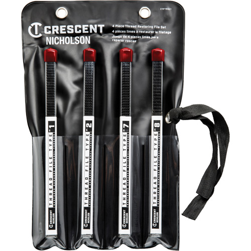 Jeu de 4 limes de restauration de filets?, Carr&eacute;e, 9" Absolute Business Supply