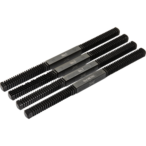 Jeu de 4 limes de restauration de filets?, Carr&eacute;e, 9" Absolute Business Supply