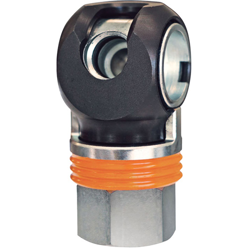 TOPQUIK SC Industrial Quick Coupler, Nickel-Plated Steel, 1/2", Female NPT, 359 PSI Absolute Business Supply