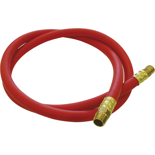 Hose Reel Connecting Hose, Air, EPDM Rubber, 1/2" dia. x 5', 300 psi, 1/2 NPT Absolute Business Supply