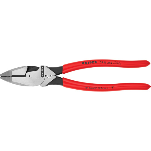Pince pour monteurs de lignes &agrave; levier d&eacute;multipli&eacute;, type Nouvelle-Angleterre avec tire-fil et sertisseur Absolute Business Supply