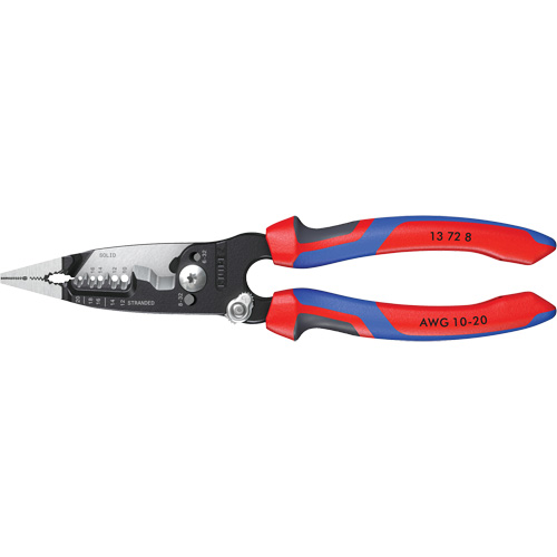 Pince &agrave; d&eacute;nuder forg&eacute;e avec poign&eacute;e KNIPEXTEND, 8" lo, 10 - 20 AWG Absolute Business Supply
