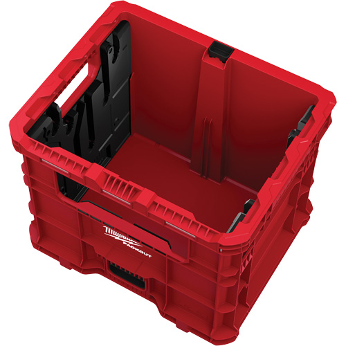 PACKOUT Wire Pulling XL Crate, 15-3/4" x 18-5/8" x 15", Black/Red Absolute Business Supply