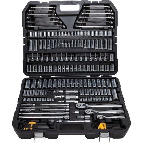 Jeu d'outils de m&eacute;canicien avec coffret moul&eacute; par soufflage Absolute Business Supply