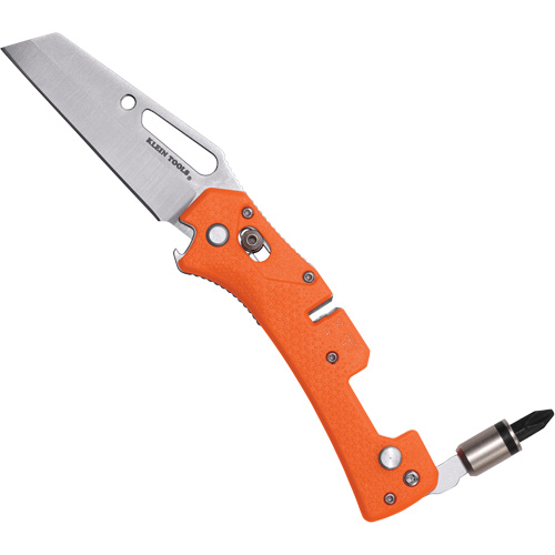 Electrician's Pocket Knife with Driver, 2-99/100" Blade, Stainless Steel Blade, Plastic Handle Absolute Business Supply