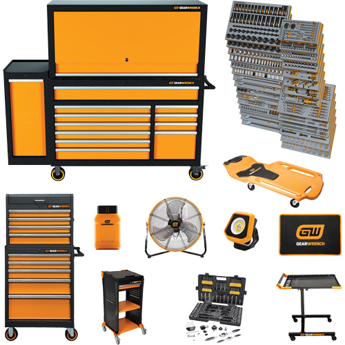 Jeu d'outils pour maître m&eacute;canicien MEGAMOD dans des plateaux en mousse modulaire de premi&egrave;re qualit&eacute; avec rangement pour les outils et l&eacute;quipement datelier, 1331 morcea Absolute Business Supply