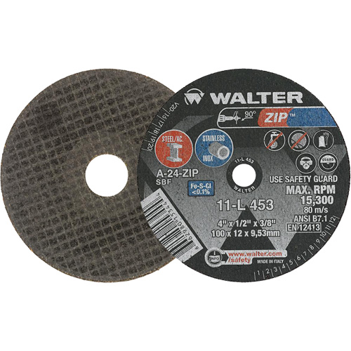 Zip Cut-Off Wheel, 4" x 1/2", 3/8" Arbor, Type 1 Absolute Business Supply