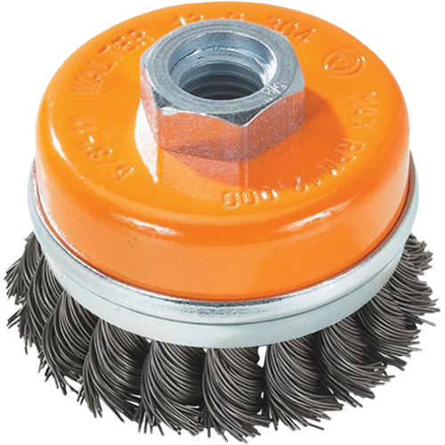 Brosse &agrave; fils nou&eacute;s torsad&eacute;s, 5" dia. x 5/8"-11 arbre Absolute Business Supply