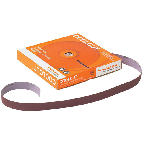 Papier abrasif manuel Coolcut, Oxyde d'aluminium, 1-1/2" la x 150' lo, Grain P60 Absolute Business Supply