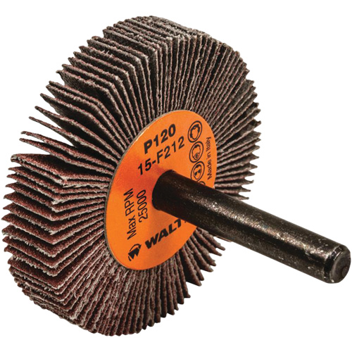Flap Wheels-Coolcut Flap Wheels, Aluminum Oxide, 120 Grit, 2" x 3/8" x 1/4" Absolute Business Supply