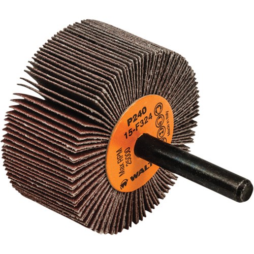 Flap Wheels-Coolcut Flap Wheels, Aluminum Oxide, 240 Grit, 2" x 1" x 1/4" Absolute Business Supply