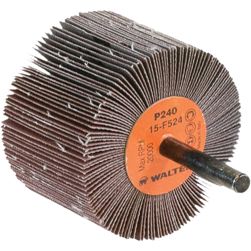 Flap Wheels-Coolcut Flap Wheels, Aluminum Oxide, 240 Grit, 2-1/2" x 1-1/2" x 1/4" Absolute Business Supply