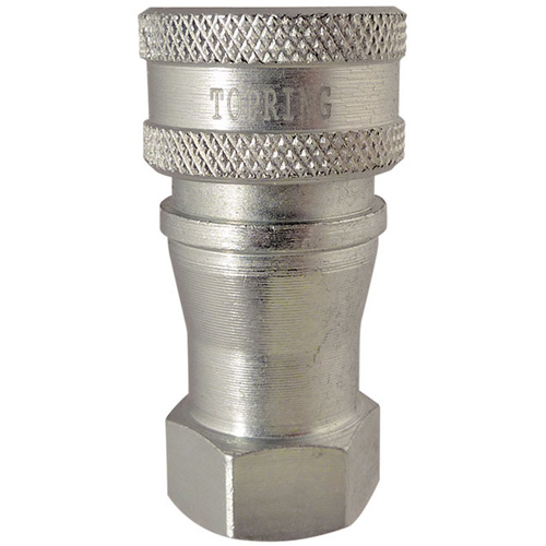 Hydraulic Quick Coupler - Steel Manual Coupler, Brass/Stainless Steel Absolute Business Supply
