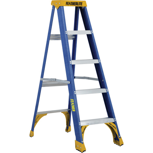 Escabeaux industriels (s&eacute;rie 6300), 5', Fibre de verre, Capacit&eacute; 250 lb, Type 1 Absolute Business Supply