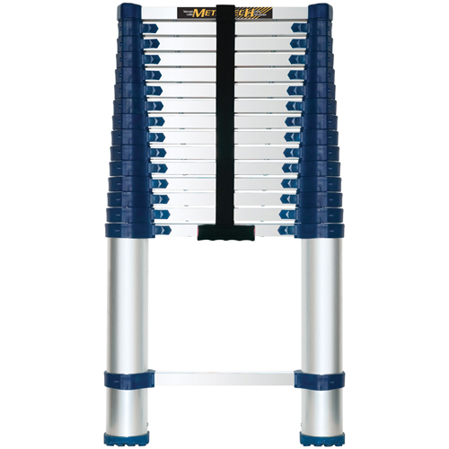 Telescopic Ladder, 3' - 15.5', Aluminum, 250 lbs. Capacity, Type 1 Absolute Business Supply