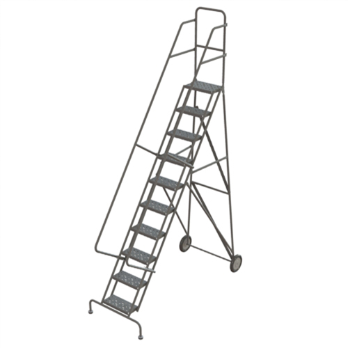 &eacute;chelles roulantes, 10 marches, Stri&eacute;, Hauteur 106" Absolute Business Supply