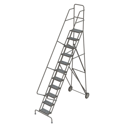 &eacute;chelles roulantes, 11 marches, Stri&eacute;, Hauteur 116" Absolute Business Supply