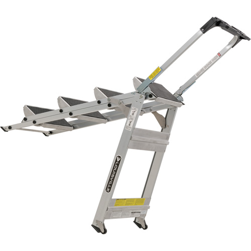 &eacute;chelle escabeau avec roues pivotantes, 4 marches, 44,25" x 22,13" x Hauteur 59" Absolute Business Supply