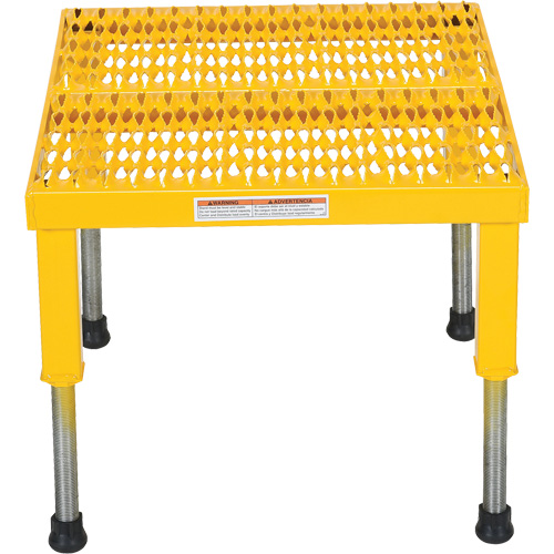 Plate-forme ajustable Step-Mate, 1 marche(s), 23-1/2" la x 19-9/16" lo x 16-1/2" h, Capacit&eacute; 500 lb Absolute Business Supply
