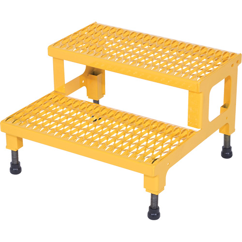 Plate-forme ajustable Step-Mate, 2 marche(s), 23-13/16" la x 22-7/8" lo x 15-1/4" h, Capacit&eacute; 500 lb Absolute Business Supply