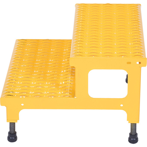 Plate-forme ajustable Step-Mate, 2 marche(s), 23-13/16" la x 22-7/8" lo x 15-1/4" h, Capacit&eacute; 500 lb Absolute Business Supply