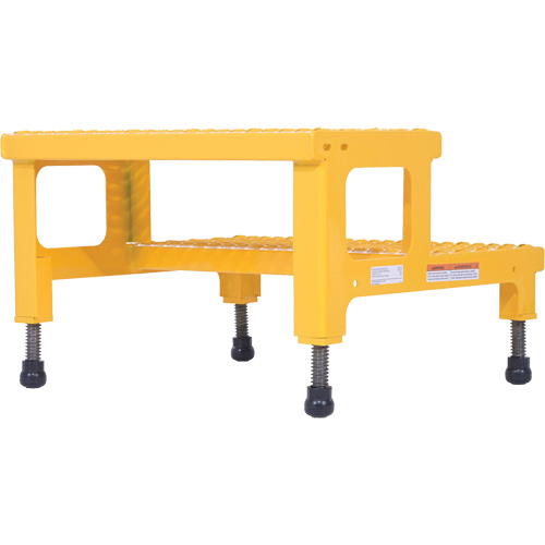 Plate-forme ajustable Step-Mate, 2 marche(s), 23-13/16" la x 22-7/8" lo x 15-1/4" h, Capacit&eacute; 500 lb Absolute Business Supply
