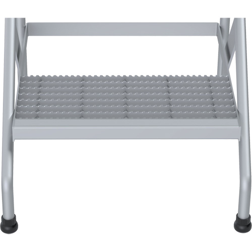 Aluminum Step Stand, 2 Step(s), 22-13/16" W x 24-9/16" L x 20" H, 500 lbs. Capacity Absolute Business Supply