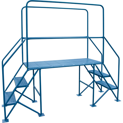 Crossover Ladder, 35-1/2" Overall Span, 31-1/2" H x 22" D, 22" Step Width Absolute Business Supply