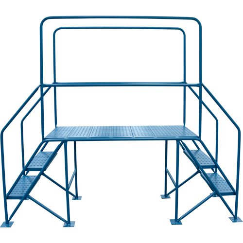 Crossover Ladder, 35-1/2" Overall Span, 31-1/2" H x 22" D, 22" Step Width Absolute Business Supply