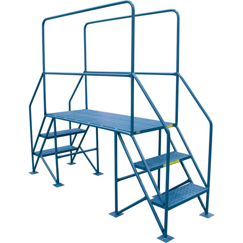 Crossover Ladder, 35-1/2" Overall Span, 31-1/2" H x 22" D, 22" Step Width Absolute Business Supply