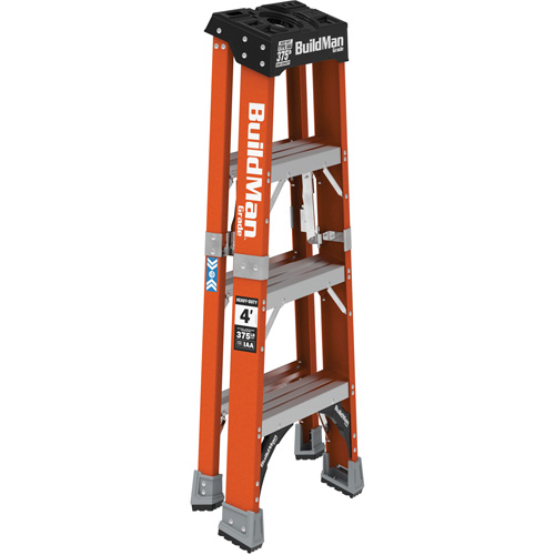 Step Ladder, 4', Fibreglass, 375 lbs. Capacity, Type 1AA Absolute Business Supply