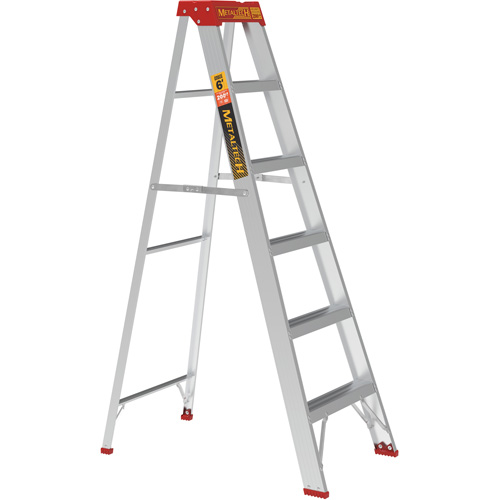 Step Ladder, 6', Aluminum, 200 lbs. Capacity, Type 3 Absolute Business Supply