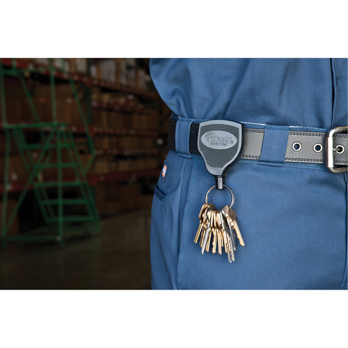 Porte-cl&eacute;s Super48, Polycarbonate, C&acirc;ble 48", Fixation Agrafe de ceinture Absolute Business Supply